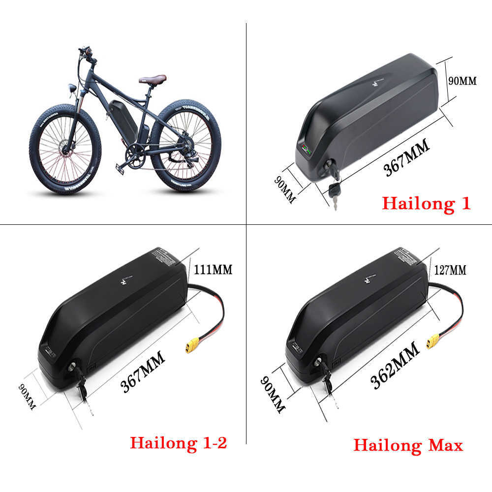 Hailong 48V 20AH Electric Bike Battery 36V 28AH 18650 Samsung Cells Hailong Max ebike Lithium Battery Pack for 350W-1500W Motor