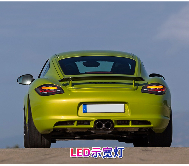 Bil TAILLIIGHTS MONTERING FOG REVERSE PARKERING RUNKTLIGHTER BAKSLAMP FￖR PORSCHE CAYMAN 987.2 BOXSTER LED TAIL LIGHT 2009-2013