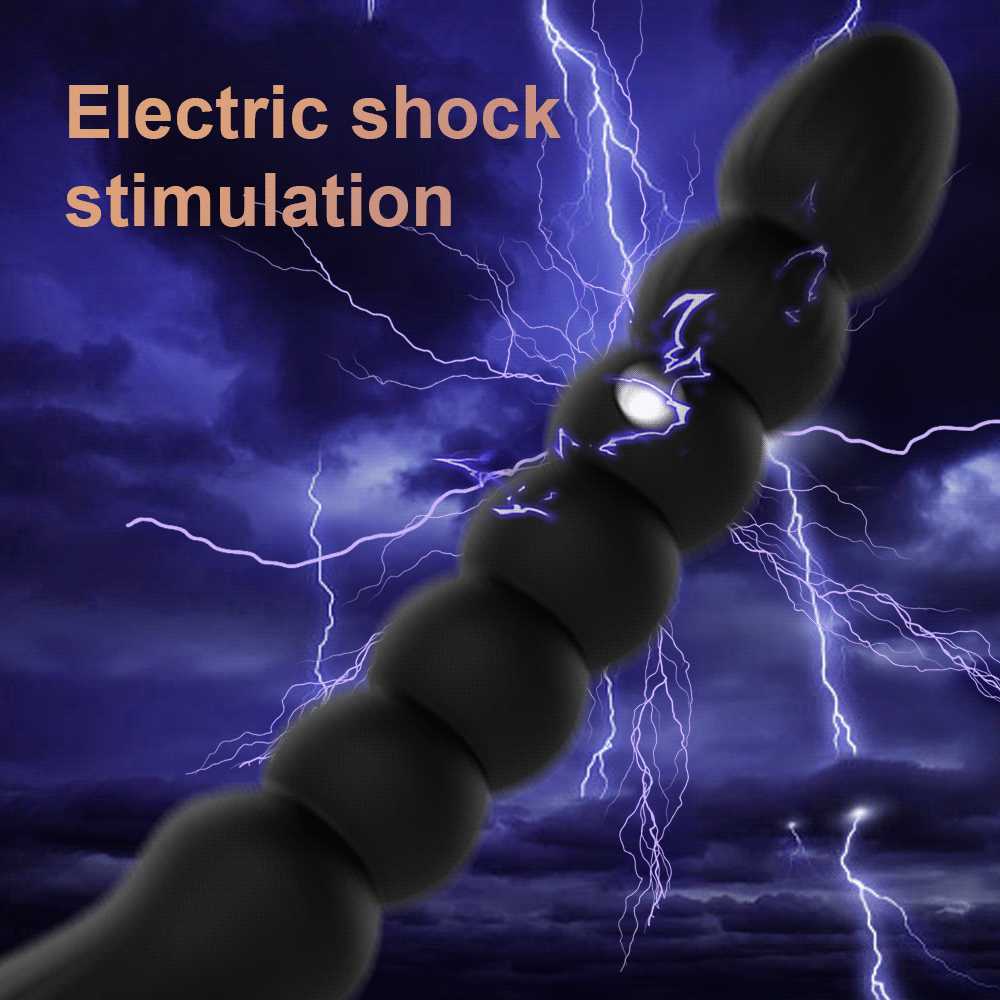 Skönhetsartiklar Electric Shock Anal Plug Prostate Stimulators G-Spot Massager Butt Female Masturbator Bead Erotic Sexy Toys For Par
