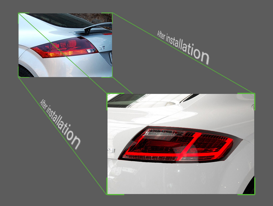 Audi TT LED Tail Light 2006-2014 후면 램프 동적 스 트리머 회전 신호 조명을위한 CAR TAILLIGHTS 어셈블리 리버스 주차 조명