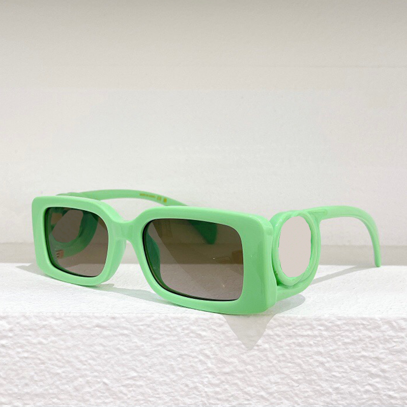 Scacciati occhiali da sole a acetato grigio scuro lucido 1325 Mens Designer Shadow Box Frame rettangolari telai lenti solide donne Hinge261B