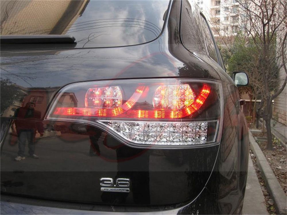 자동차 미등 조립 조립 회전 신호 표시 조명 Audi Q7 LED 테일 라이트 2006-2011 리버스 주차 조명을위한 후면 램프