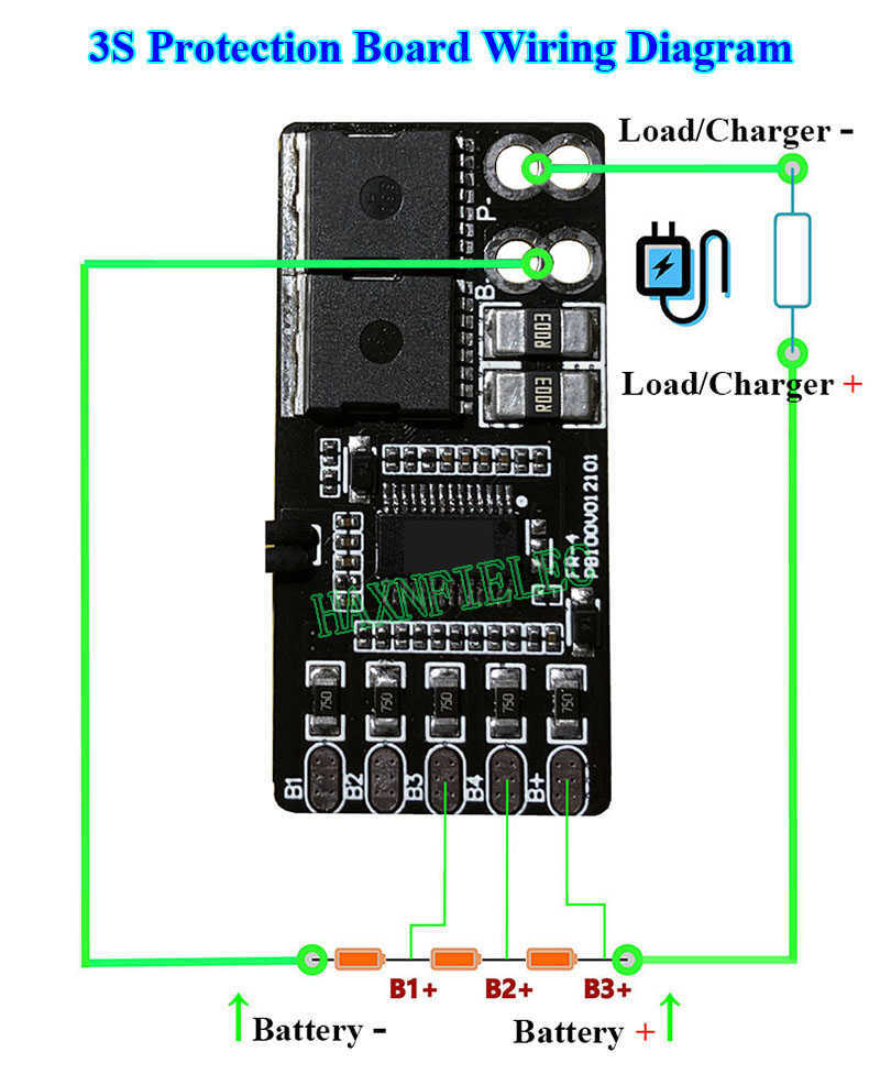 3S 4S 5S 12.6V 16.8V 21V 30A BMS carte de protection de batterie au lithium ternaire avec charge équilibrée pour tournevis perceuse électrique