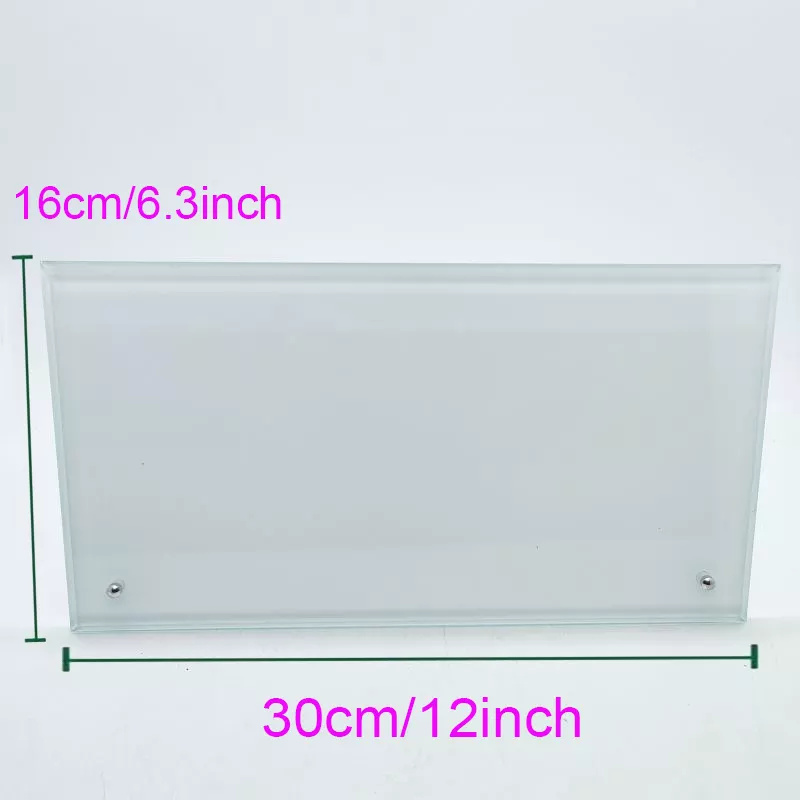 Sublimation Glass Photo Frames Personalized Blank Heat Transfer Tempered Glass Crystal Frame DIY Gift