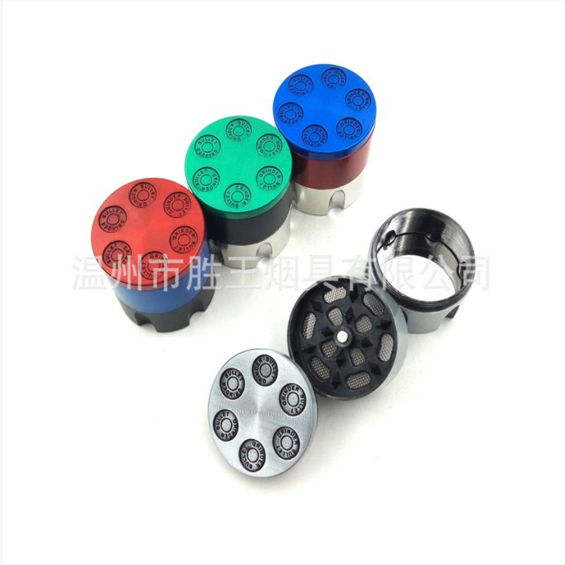 Other Smoking A New Three-layer Zinc Alloy 30mm Revolver Cigarette Grinder