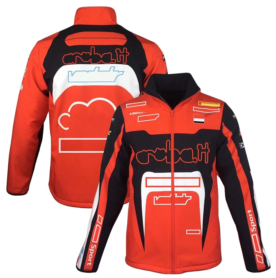 Jesienna i zimowa kurtka motocyklowa Moto Windproof Racing Suit Motocross Kurtka Męska Bluza z bluzy z bluzy na zamek błyskawiczne 2024