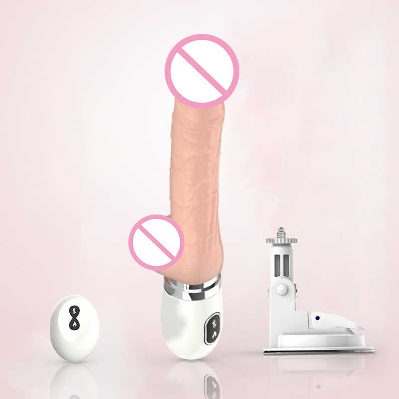 Компания красоты Dildo Vibrator Automatic G Spot с Suctic Cup Sexy Toy For Women Free Hand Fun Anal Orgasm 40#