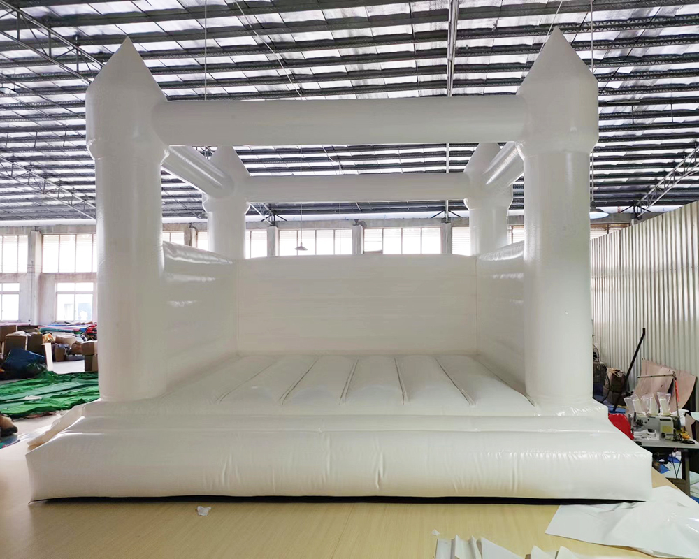 White Bounce House Most popular PVC Inflatable wedding Bouncy Castle /Jumping Bed/Bouncer With Air Blower For party and events