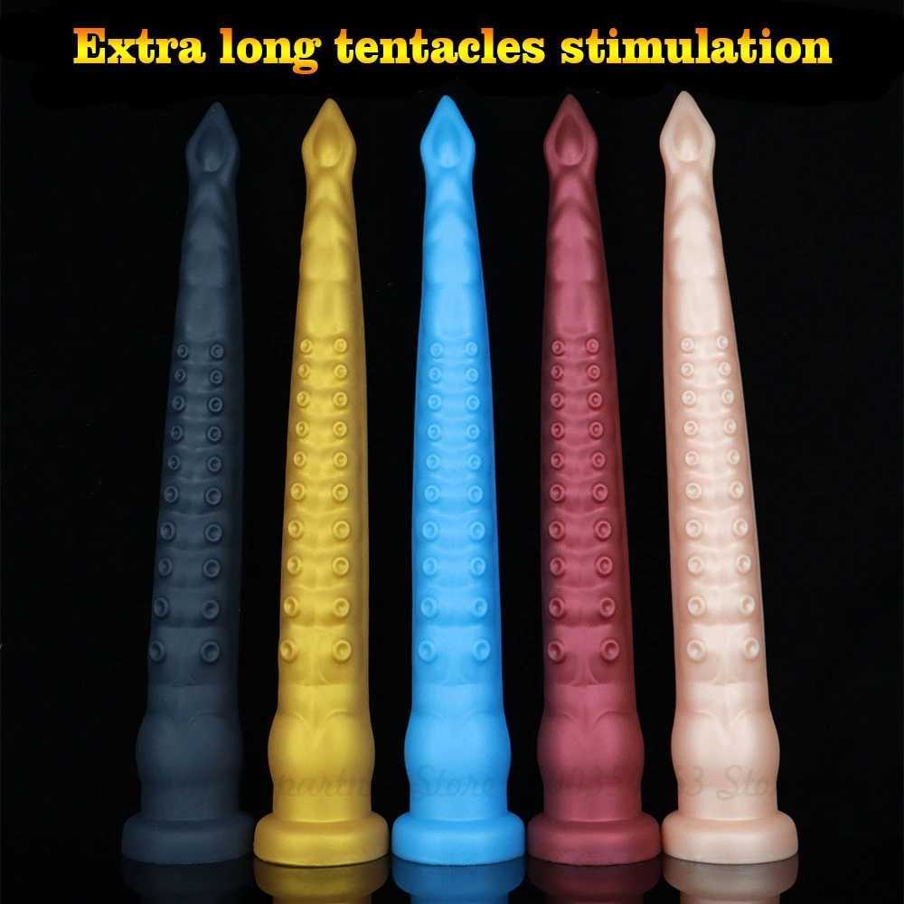 Artículos de belleza Super LongAnal Dildos para mujeres Masturbación Pulpo Tentáculos Plug Masaje de próstata Buttplug juguetes sexy Producto