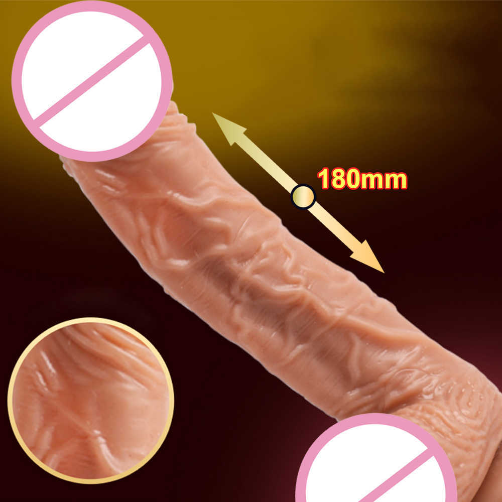 Skönhetsartiklar trådlöst fjärrkontroll verklig penis realistisk dildo vibrator g-spot massage onani tunga slickar värme sexiga leksaker för kvinnor