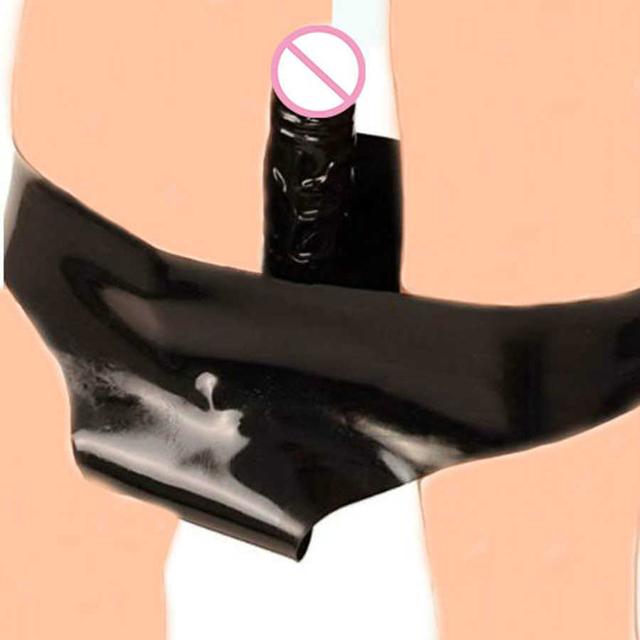 Skönhetsartiklar hemliga vuxna sexiga leksaker svarta underkläder med silikon dildos strapon kyskhet bälte plugg rumpa pantis fetisch onani trosor