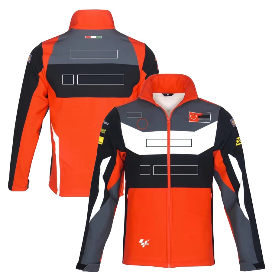 Chaqueta de motociclismo para hombre, traje de carreras a prueba de viento, chaqueta de Motocross, sudadera cálida con cremallera, otoño e invierno, 2024