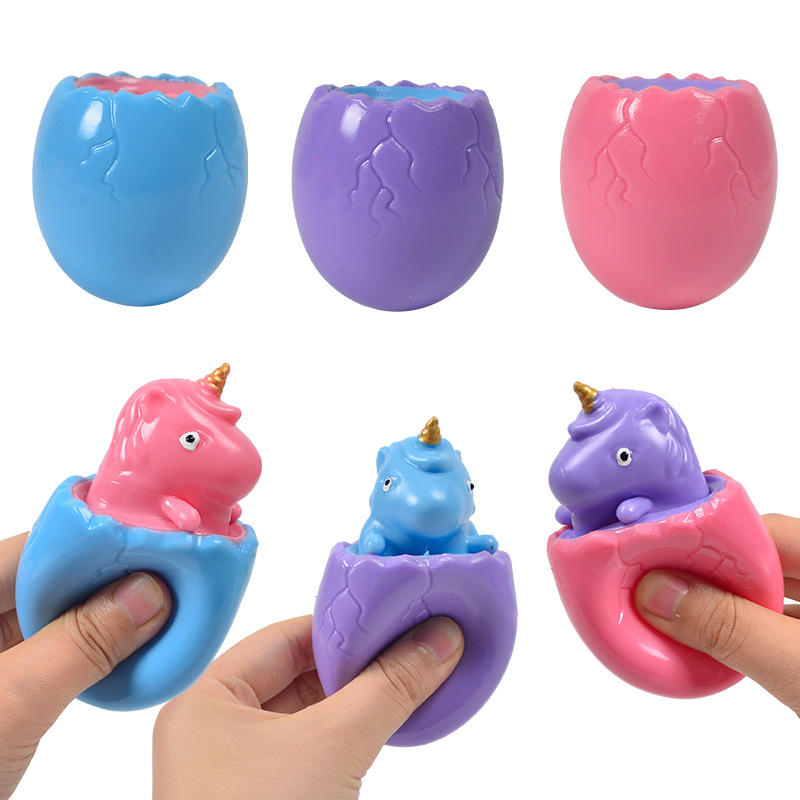 Stress-RelieVing Pet Toys Unicorn Dinosaurost Musost Pinch Fun Slow Rebound Ball Vent Squirrel Cup Prank Squeeze Toy 1259