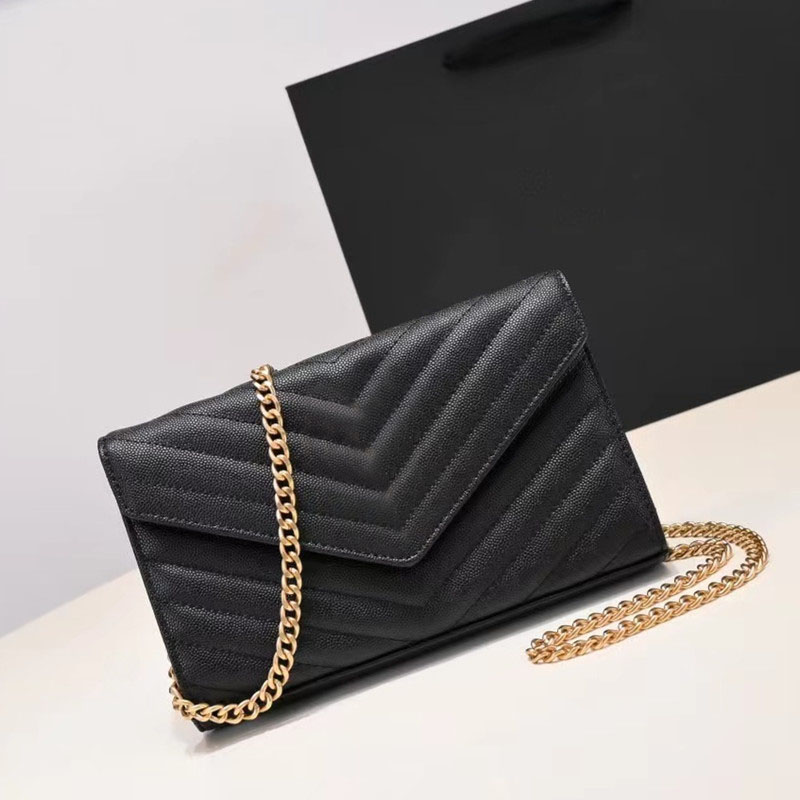 Créateur de mode femme sac à main avec boîte sac à main femmes sacs à bandoulière cross body messager caviar chaîne en peau d'agneau en gros de haute qualité