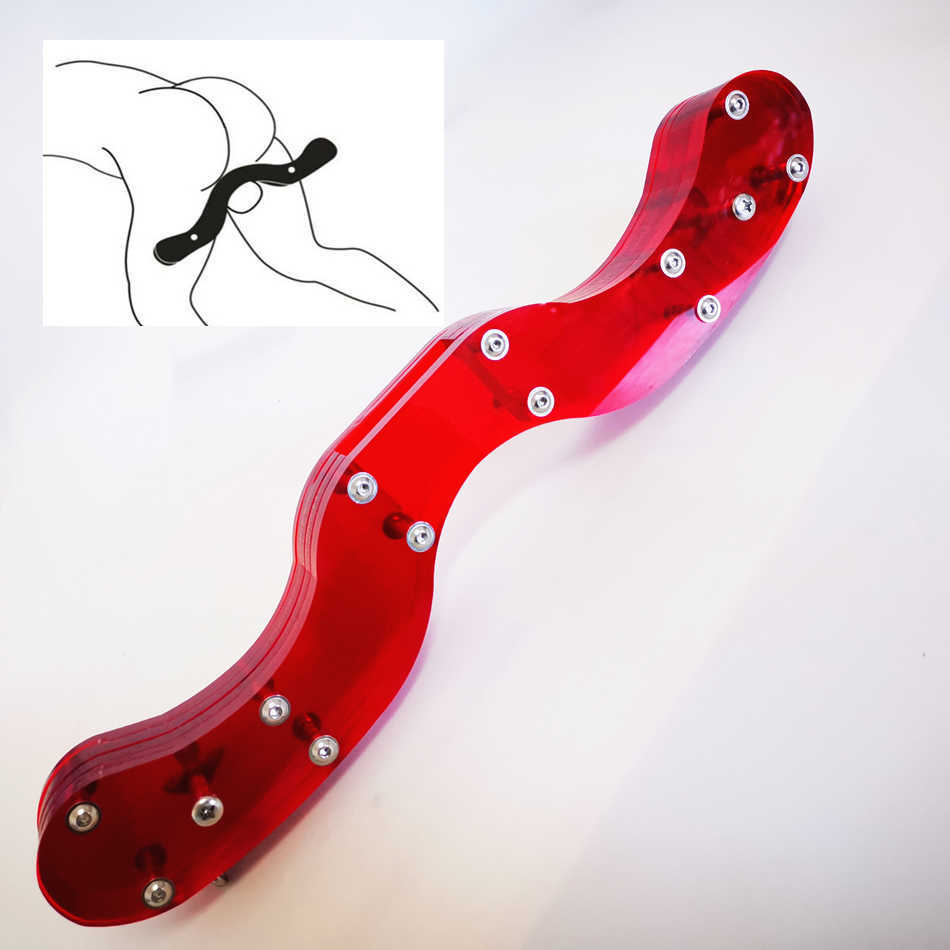 Articles de beauté Acrylique CBT Cock Ball Stretcher Scrotal Fixation BALL SMASHER CRUSHER Humbler Slave Bondage sexy Toys