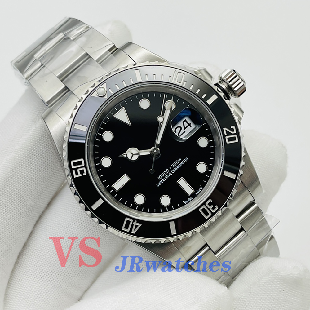 Clean vs Luxury Watch Sports Smurf Men Watch ETA 3135 3235 Automatisk mekanisk 904L Rostfritt stål Keramik Titta på ubåtdesigner Diving Emerald Green 12661