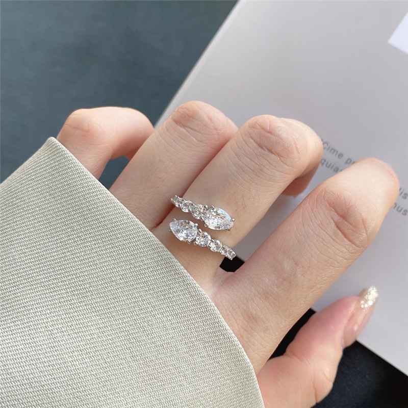 Pierłogość Diamond Diamond Pierścień dla kobiety 925 STREBL STROWNIK Square Cyrronia Women Miłość Obietnica Wed Rings Rings Luksusowe biżuterię pudełko prezentowe