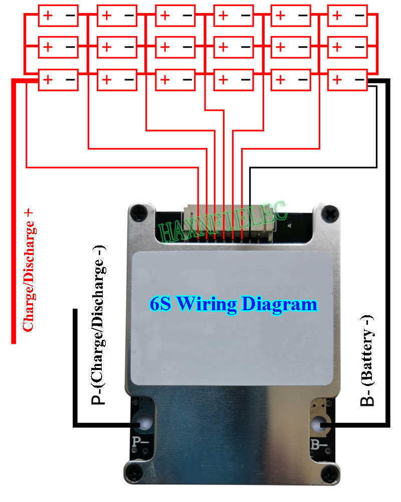 6S 7S 30A 40A 80A 150A BMS Ternary Litium Battery Protection Card con porta di ricarica bilanciata pubblica