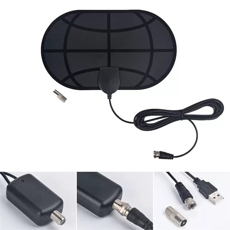 4K Digitale HDTV Aerial Indoor Amplified Antenne 1180 Miles Bereik HD1080P DVBT2 Freeview TV HD TVANTENNA