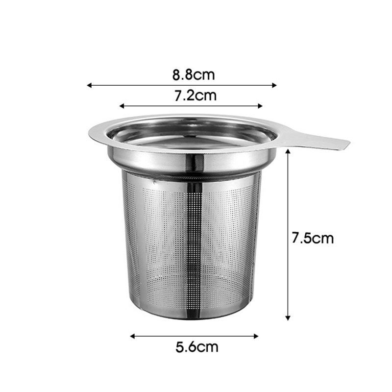 Stainless Steel Teas Strainers Mesh Tea Infuser Metal Coffee Vanilla Spice Filter Diffuser Reusable