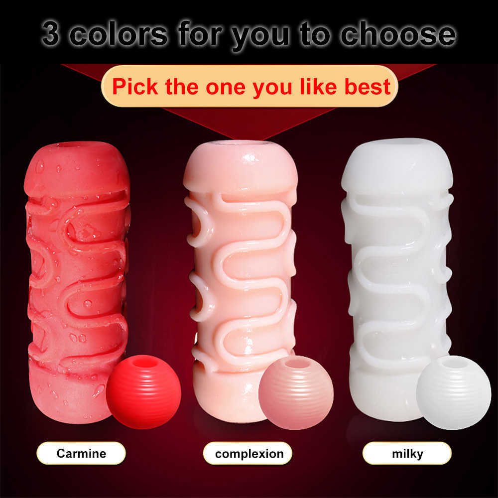 Beauty Items Male Masturbator for Men sexy Toys Soft Real Silicone Vagina Vacuum Pocket Double Blowjob Masturbation Cup Couple