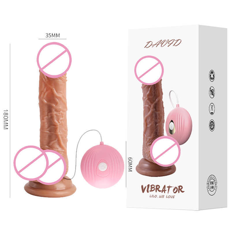 Articles de beauté sans fil à distance réel pénis réaliste gode vibrateur G-spot Massage Masturbation langue lécher chauffage sexy jouets pour les femmes