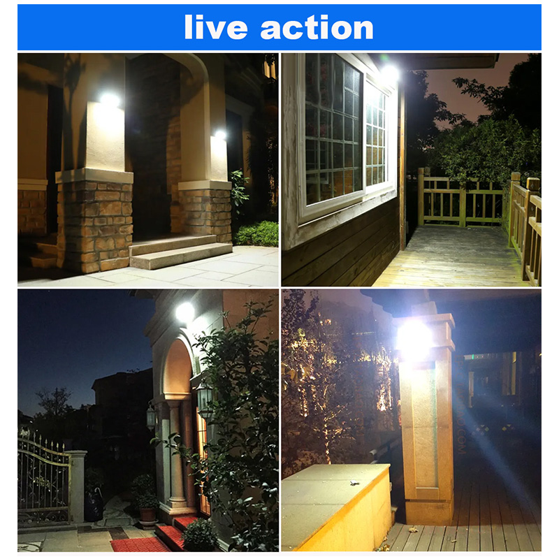 LED Floodlight Motion Sensor 10W 20W 30W 50W 100W 150W 200W庭のスポットライトウォール照明用の防水屋外照明