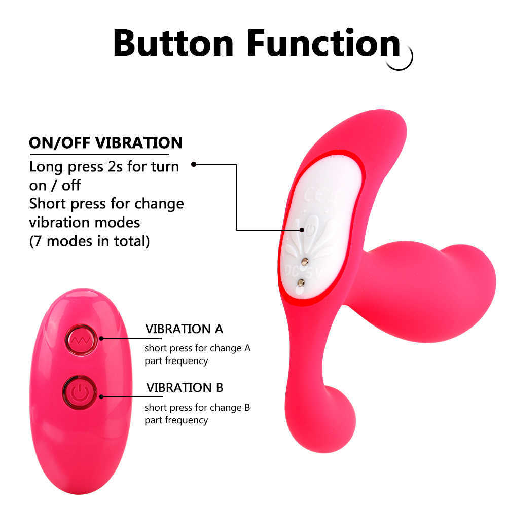 Schönheitsartikel OLO 7-Gang-G-Punkt-Anus stimulieren sexy Spielzeug für Frauen Vagina Orgasmus Fernbedienung 3 in 1 tragbarer Höschenvibrator Silikon
