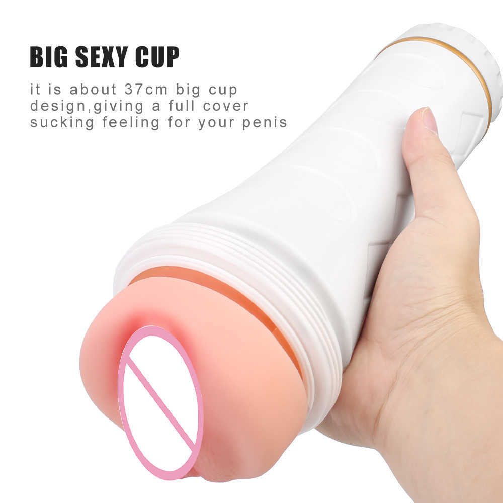 Beauty Items Erotic Vagina Real Pussy sexy Machine y Flashlight Shape Penis Pump Big Male Masturbation Cup Toys For Men Adult Products