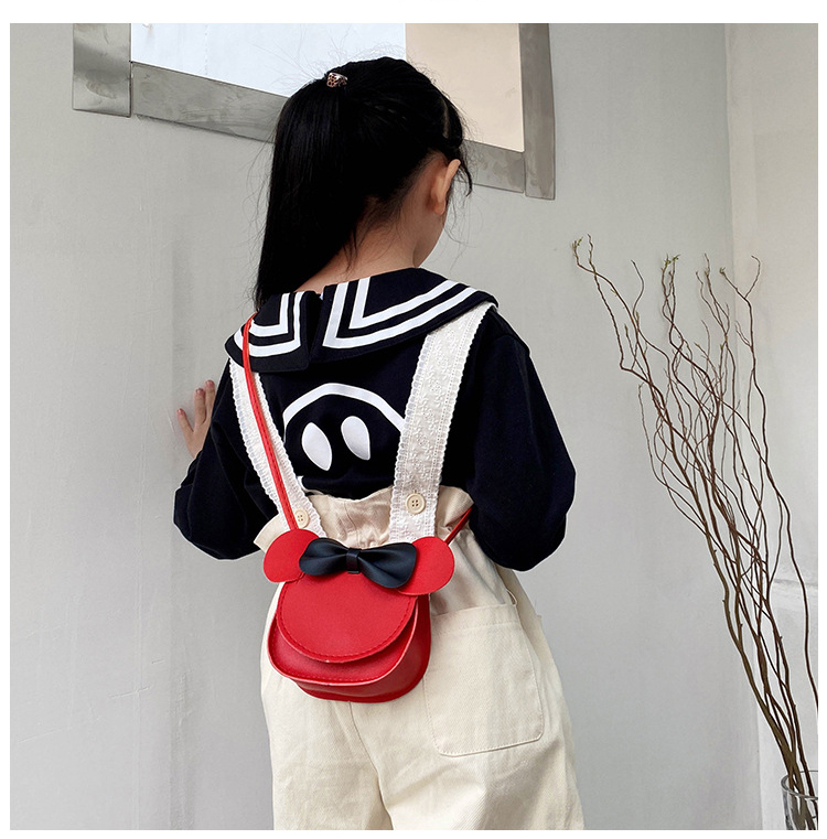 Cute Handbags Little Girls Mini Shoulder Bag for Kids Fashion Coin Purse PU Leather Children's Messenger Bag