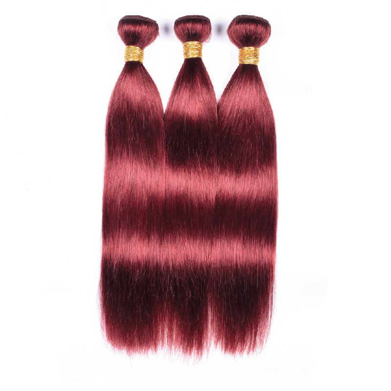 33# Kleur Braziliaanse Maleisische geverfde dubbele inslag Silky recht 100% HUSHAARPRODUCTEN 10-32 inch Pure Color Body Wave 