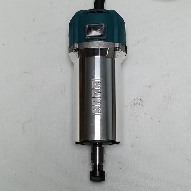 CNC Spindle Motor 1.5KW Air Cooled 64mm with ER11 Collet Chuck 2.2KW Variable Frequency Drive for Wood Work Engrave