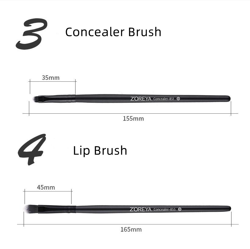 Zoreya Eye Makeup Brushes Professional Eyeshadow Brush