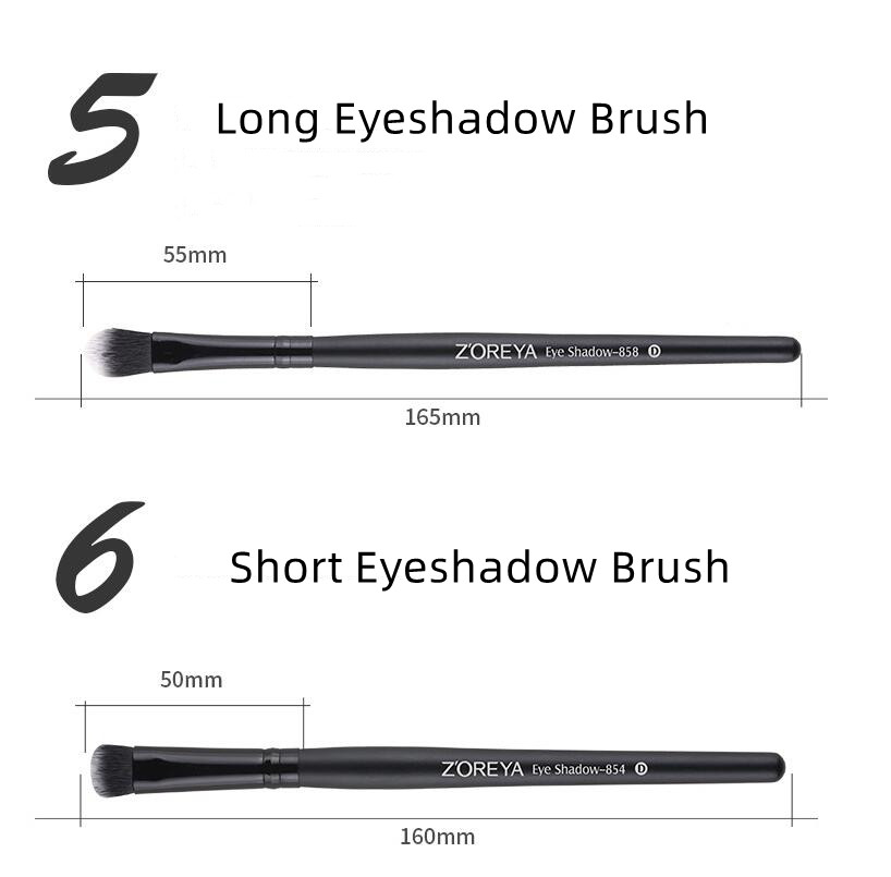 Zoreya Eye Makeup Brushes Professional Eyeshadow Brush