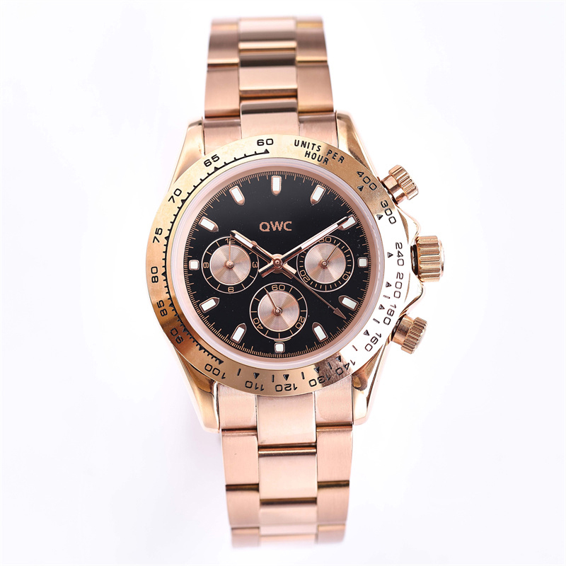 Watch 41mm Automatic Mens Watch With Box Stainless Steel Multi dial Waterproof Luminous Classic Generous Rubber Strap Adjustable W2877