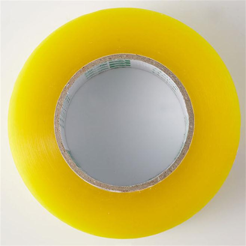 透明な接着剤テープの黄色のクリアなトレースレスロジスティクスパッキングスティープテープ
