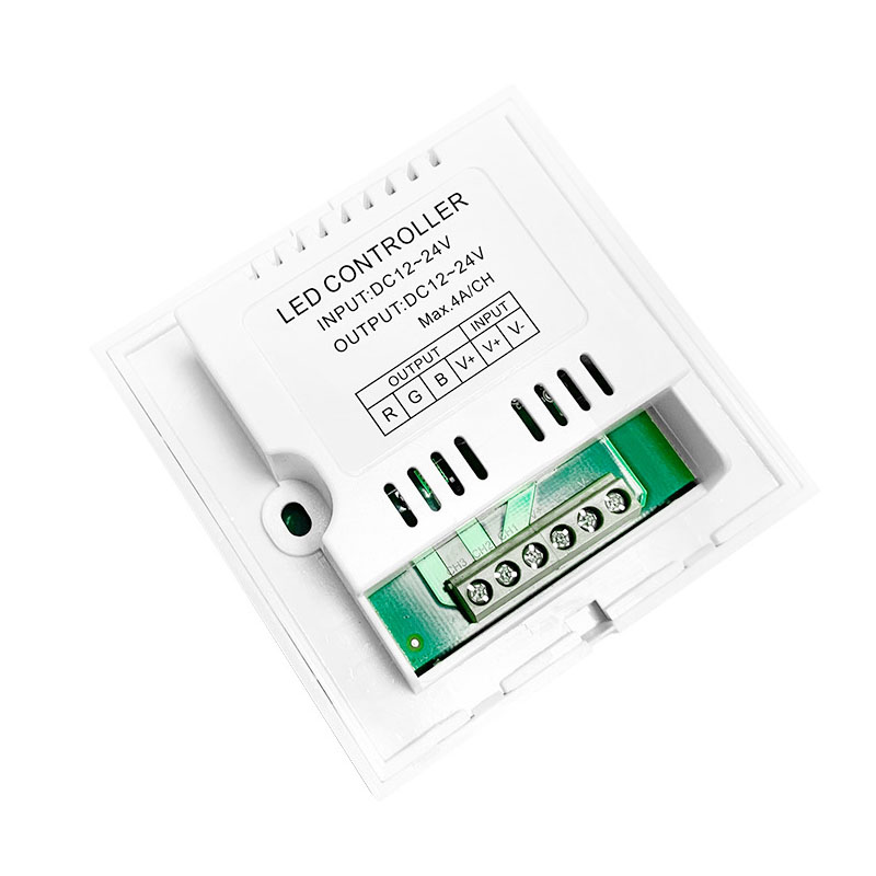 LED-Controller DC12V-24V CCT Einzelfarbe/RGB/RGBW Wandmontage Touch Glass Panel Dimmer-Schalter für LED-RGB-Strips Lampe