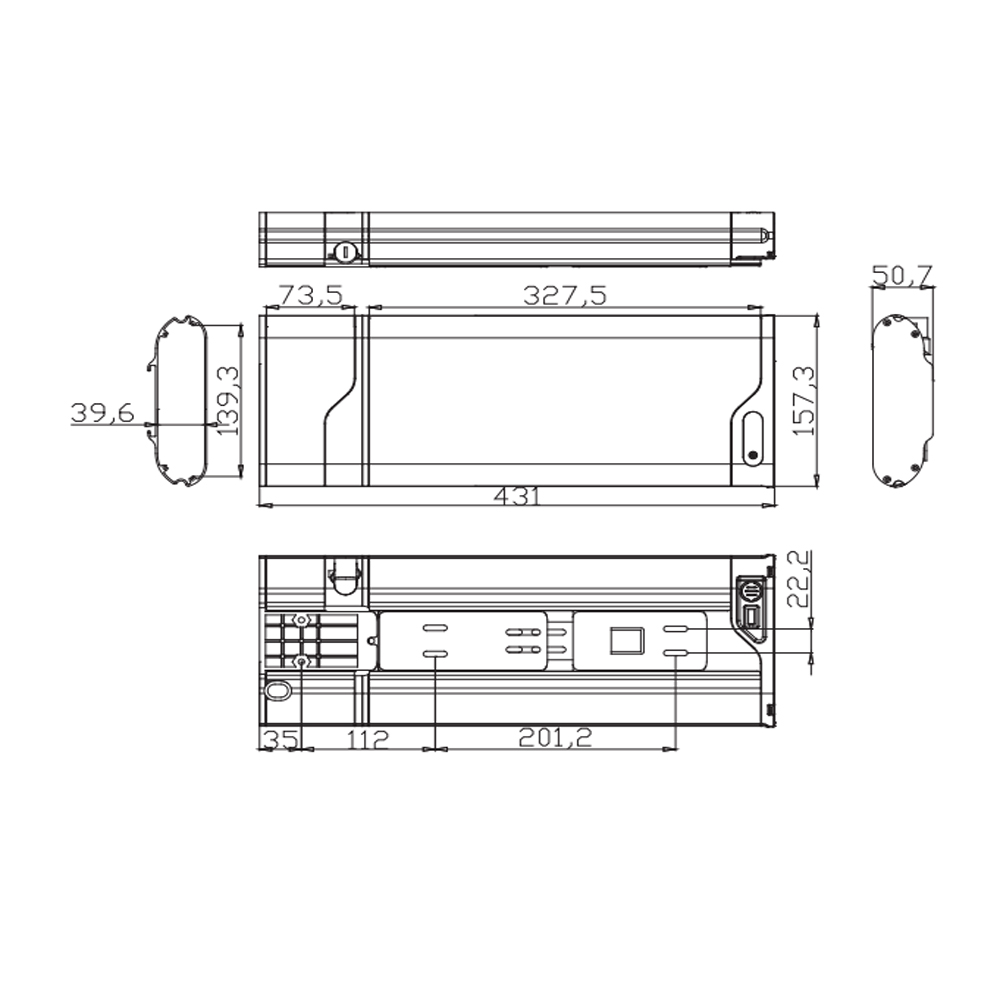 リアラックバッテリーSSE-072 36V 48V 10.4AH 13AH 14AH 16AH 17.5AH 250W 350W充電器付き電気都市バイク