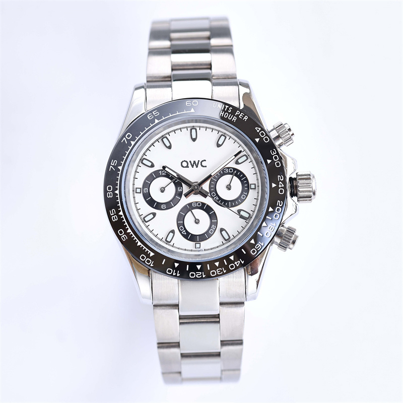 Watch 41mm Automatic Mens Watch With Box Stainless Steel Multi dial Waterproof Luminous Classic Generous Rubber Strap Adjustable W2877