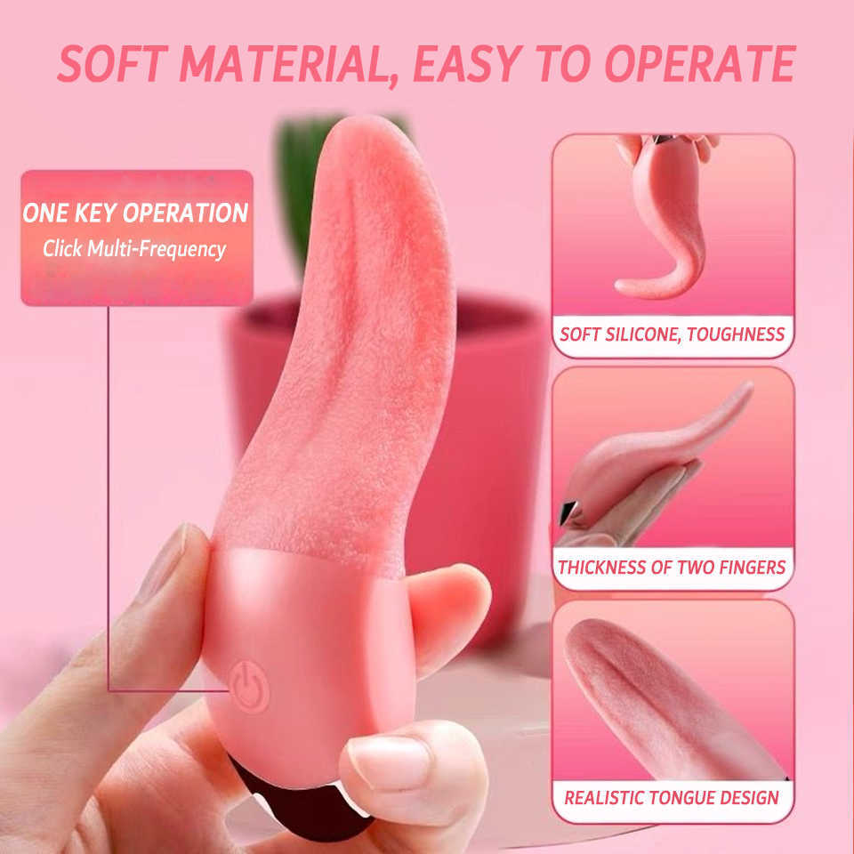 Beauty Items sexyy Toys Tongue Licking Gspot Vibrators for Women Clitoris Stimulator Nipple Adult18 Products Female Masturbators Oral sexy Shop