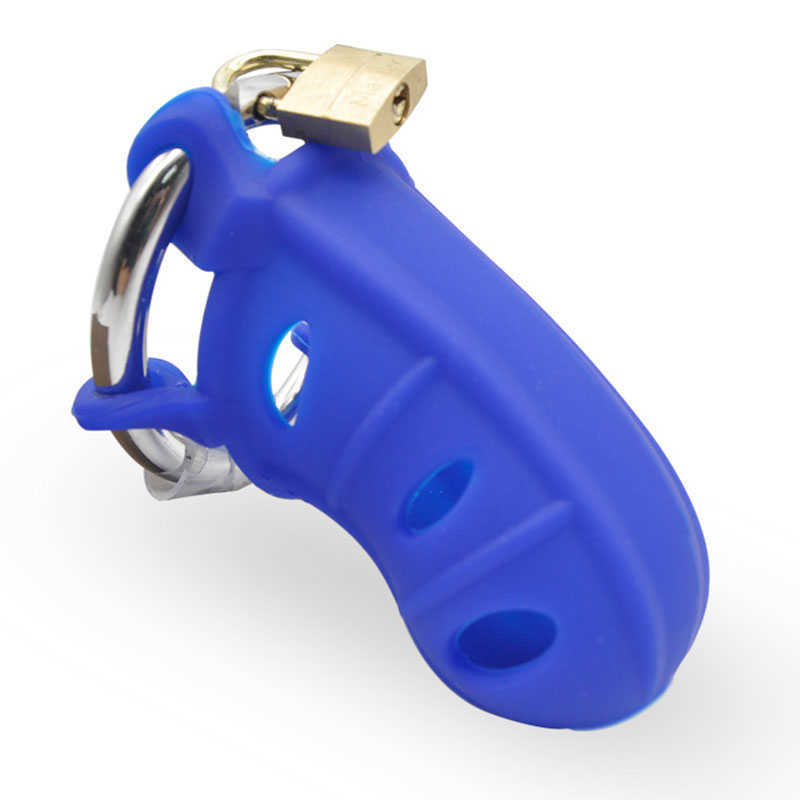 Beauty Items 2022 Male New Extreme Silicone Soft Belt Chastity Device With Stainless Steel adjustable Ring Padlock sexy Toys BDSM A310