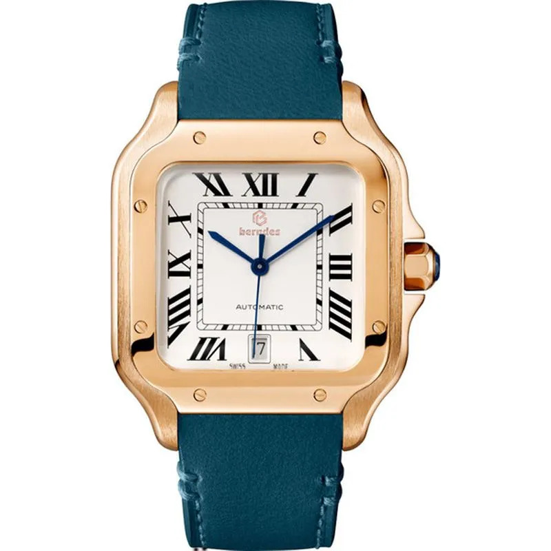 Herenhorloges 4130 uurwerkhorloges voor mannen 3255 montre de luxe Mosang steen ijs Moissanite horloge Diamanten horloges polshorloge Mechan201F