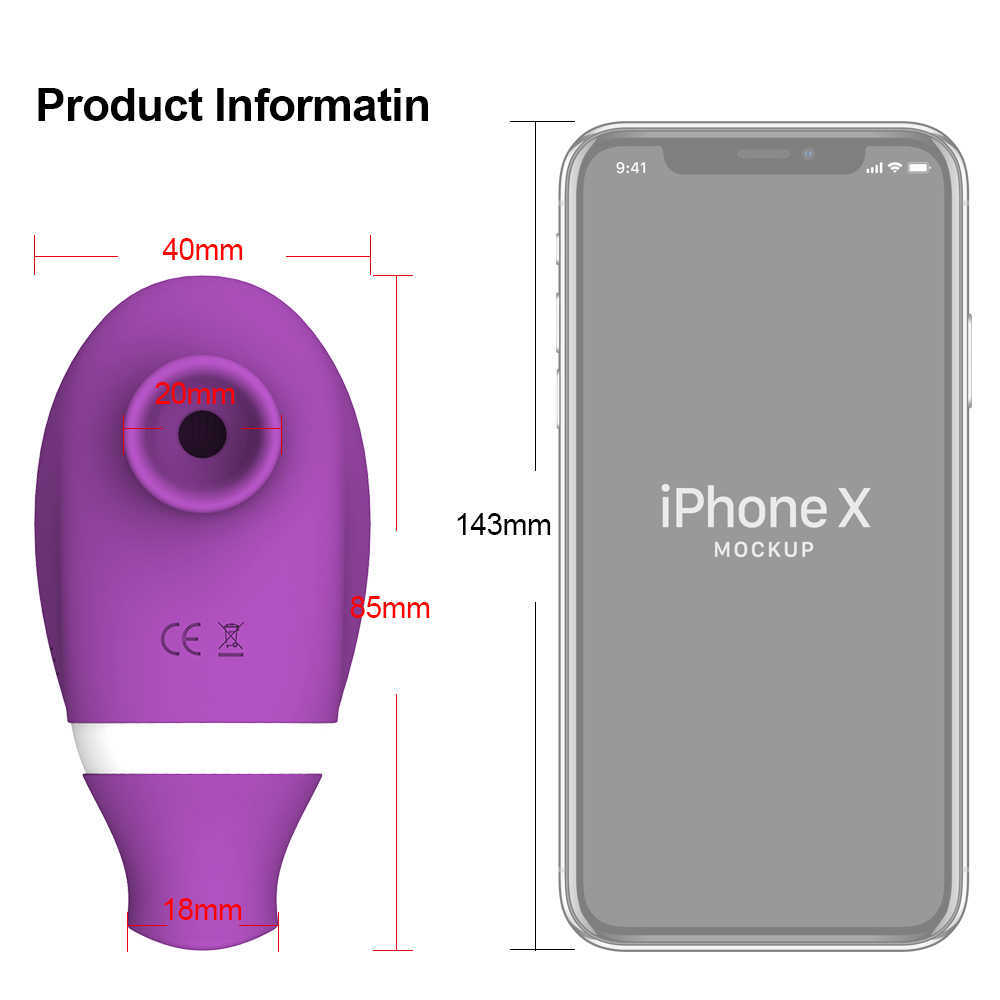 Предметы красоты Мини Клиторальный сосающий вибратор для женщин Клитор Сосание присоска клитора вакуум -стимулятор пероральный язык киска лизать сексуальные игрушки взрослые