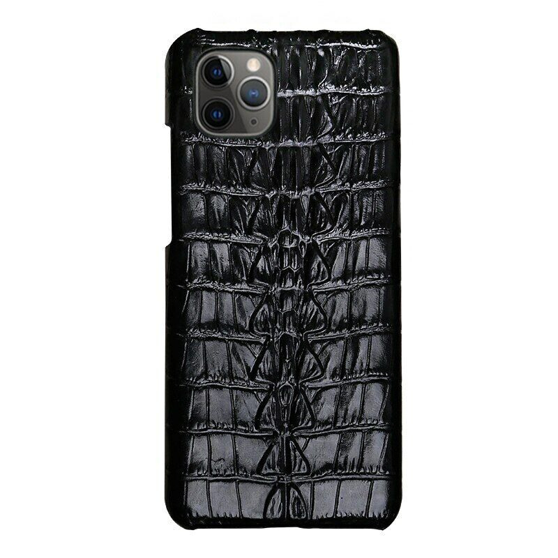 Schutzhülle aus echtem Rindsleder für iPhone 14 Pro Max 13 12 11, 3D-Krokodilschwanz-Textur, Retro-Abdeckung8025821