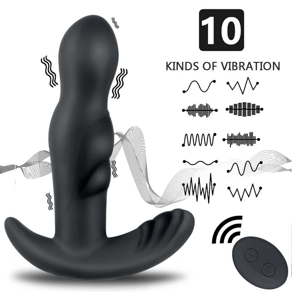 Articoli di bellezza OLO Butt Plug vibrante Rotazione a 360 gradi Stimolazione del punto G Vibratore anale Massaggiatore prostatico Giocattolo sexy uomo