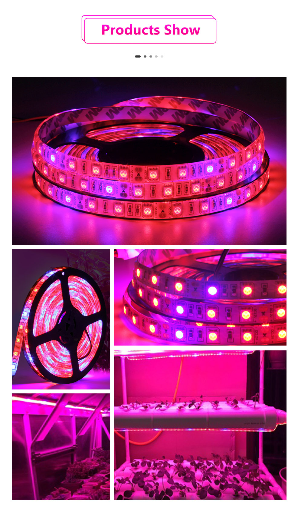 5V USB LED Plant Grow Grow Light Full Spectrum Phytoランプストリップ