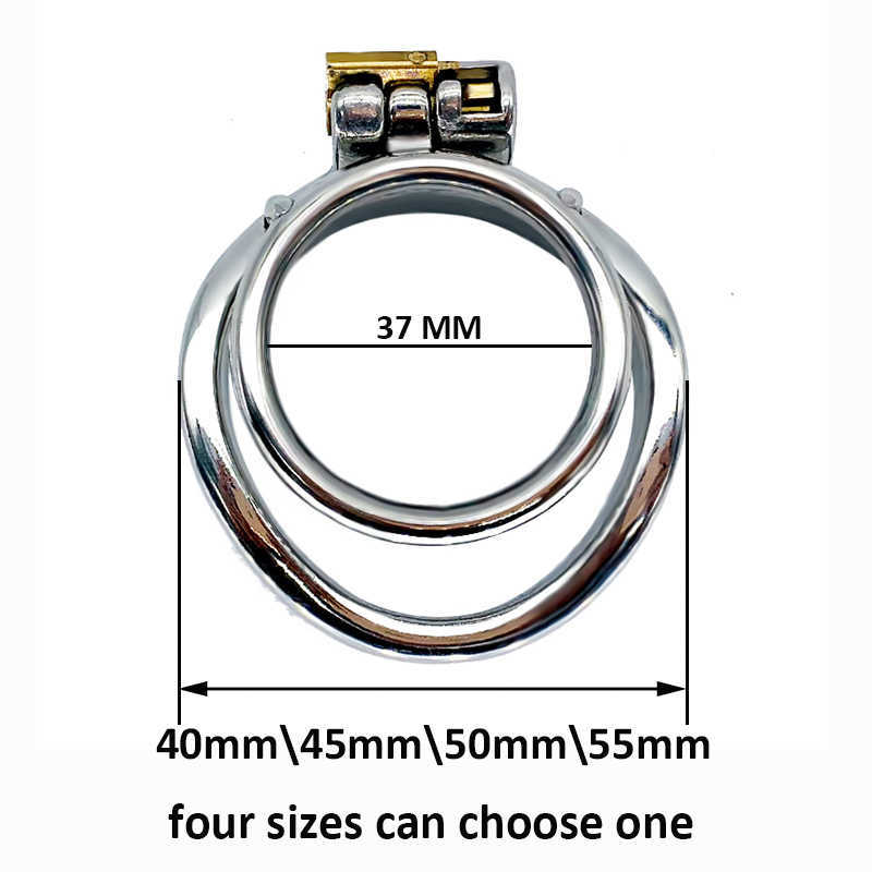 Beauty Items SHET Strapon Male Chastity Cage Device 4sizes Of Concealed Lock Invisible & Lightweight Adult Penis Ring BDSM Bondage Toys