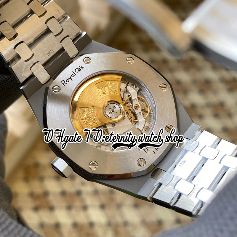 APSF V3 aps15400 Montre pour Homme Cal.3120 A3120 Automatique Ultra-Mince 9.8mm Argent Texture Cadran Marqueurs de Bâton Bracelet en Acier Inoxydable 904L Super Edition montres d'éternité