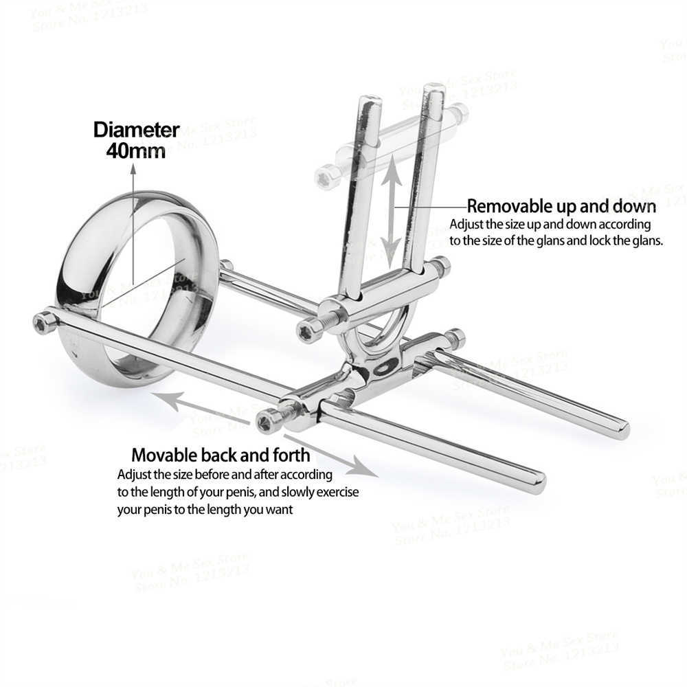 미용 품목 금속 음경 스트레칭 운동제 확대 성장 트랙션 장치 남성 휴대용 스포츠 열차 익스텐더 들림