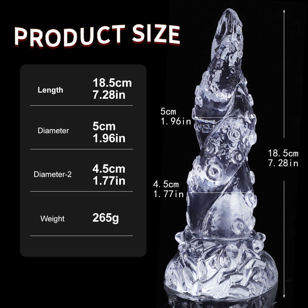 Articoli di bellezza Alieno Irregolare Morbido Silicone Polpo Tentacolo Dildo Con Ventosa Hentai Giocattolo sexy Donna Design Stimolazione del punto G